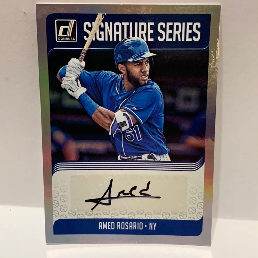 Amed Rosario NY Mets 2018 Panini Donruss Signature Series #SS-AR (002)